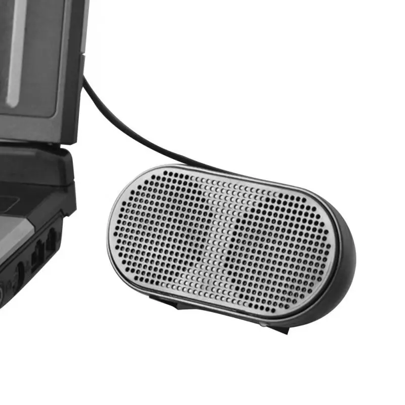 Портативный USB музыкальный плеер черный стерео мини динамик Уникальный для ноутбука