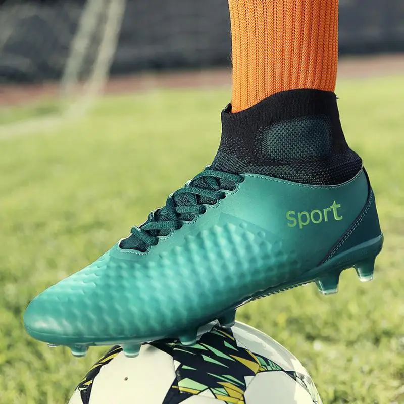 Zapatos De fútbol hombres Ag/fg camisetas De fútbol al aire libre niño Atlético Botas De fútbol Chuteira Futebol adultos entrenamiento tobillo bota Zapatos De fútbol hombres Ag/fg camisetas De fútbol al aire libre niño Atlético Botas De fútbol Chuteira Futebol adultos entrenamiento tobillo bota