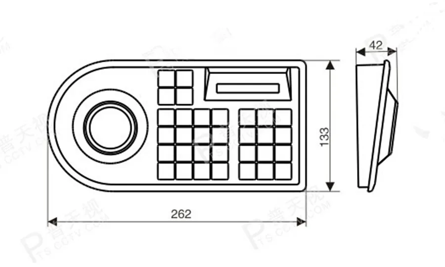  CCTV Analog ptz Camera DVR PTZ 3D Keyboard controller joystick RS485 for CCTV PTZ speed Dome Camera - 32573263209