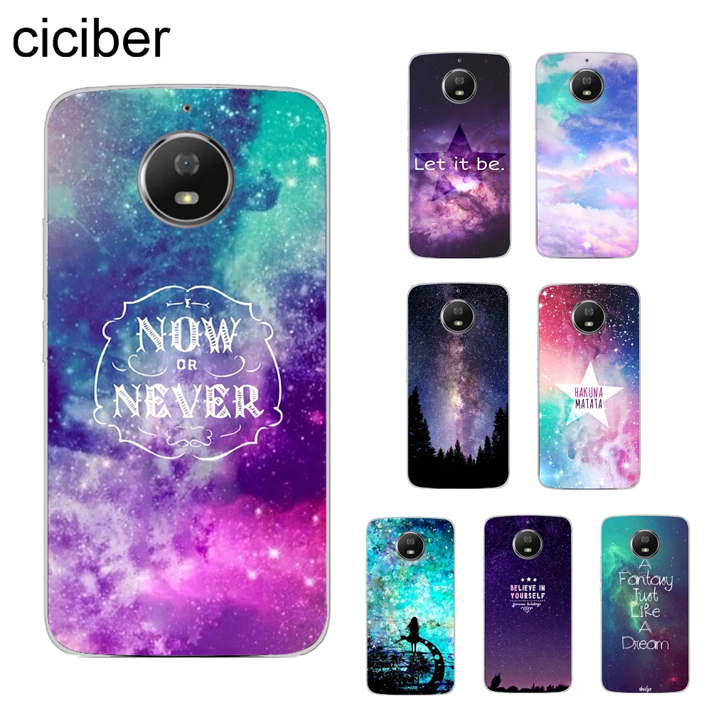 

ciciber Starry Sky Northern Lights Cover For Motorola Moto C Z2 Z3 ONE P30 G4 G5 G5S G6 E4 E5 Play Plus Power X4 Phone Case TPU