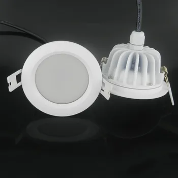 

4pcs/lot Driverless LED Downlight AC220V Driverfree IP65 Waterproof Bathroom Dimmable LED Ceiling Spot Light Lamp Free Shipping