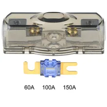 Car Fuse Box Block Fuse Holder Stereo Seats Transparent Insurance Voltage Display Durable Accessory Tool