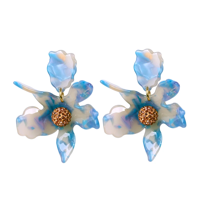 LWONG-New-Oversized-Resin-Flower-Stud-Earrings-for-Women-Exquisite-Shambhala-Crystal-Lily-Post-Earrings-Unique
