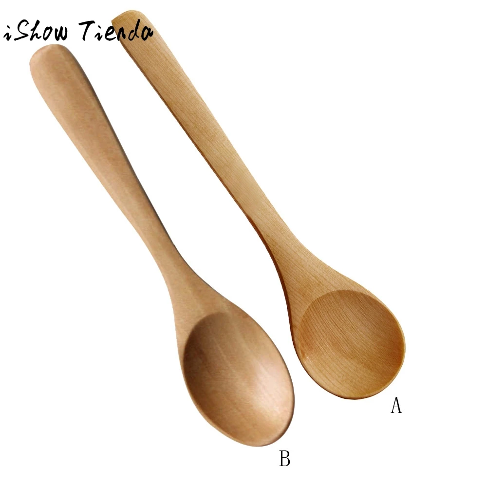 6 шт. Набор бамбуковой посуды, Кухонные деревянные инструменты для приготовления пищи, ложка, лопатка для перемешивания, новинка, Cuchara De Cafe# P