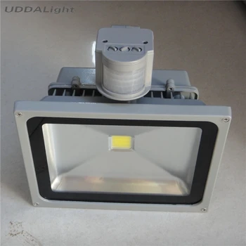 

gray / black refletor led 50w focos led con sensor de movimiento 30% off