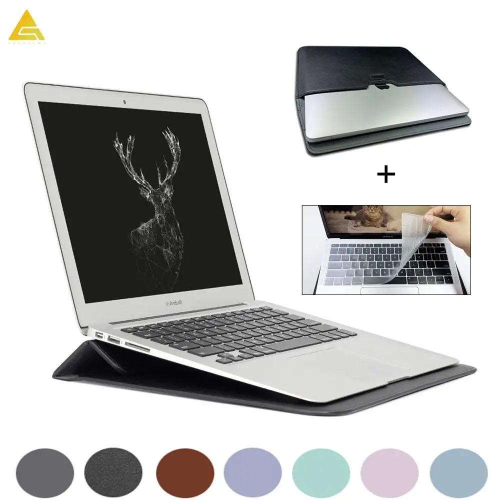 Скидка Кожаный чехол для ноутбука Macbook Air 13 A1466 Pro retina 11 12 13 15 чехол для ноутбука Macbook Touch ID A1932