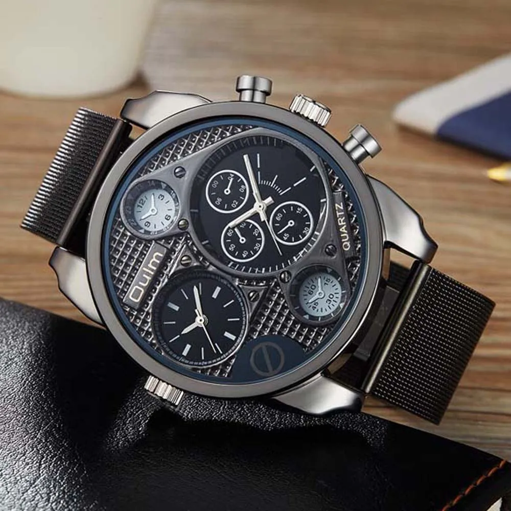 Бренд OULM Мужские часы 9316 большие военные дизайнерские Erkek Saat Montres de Marque Luxe