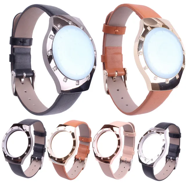 Diamond Leather Bracelet Watch Band Strap For Misfit Shine Smart Diamond Leather Bracelet Watch Band Strap For Misfit Shine Smart Wristband Sports Replacement Watchbands Correa