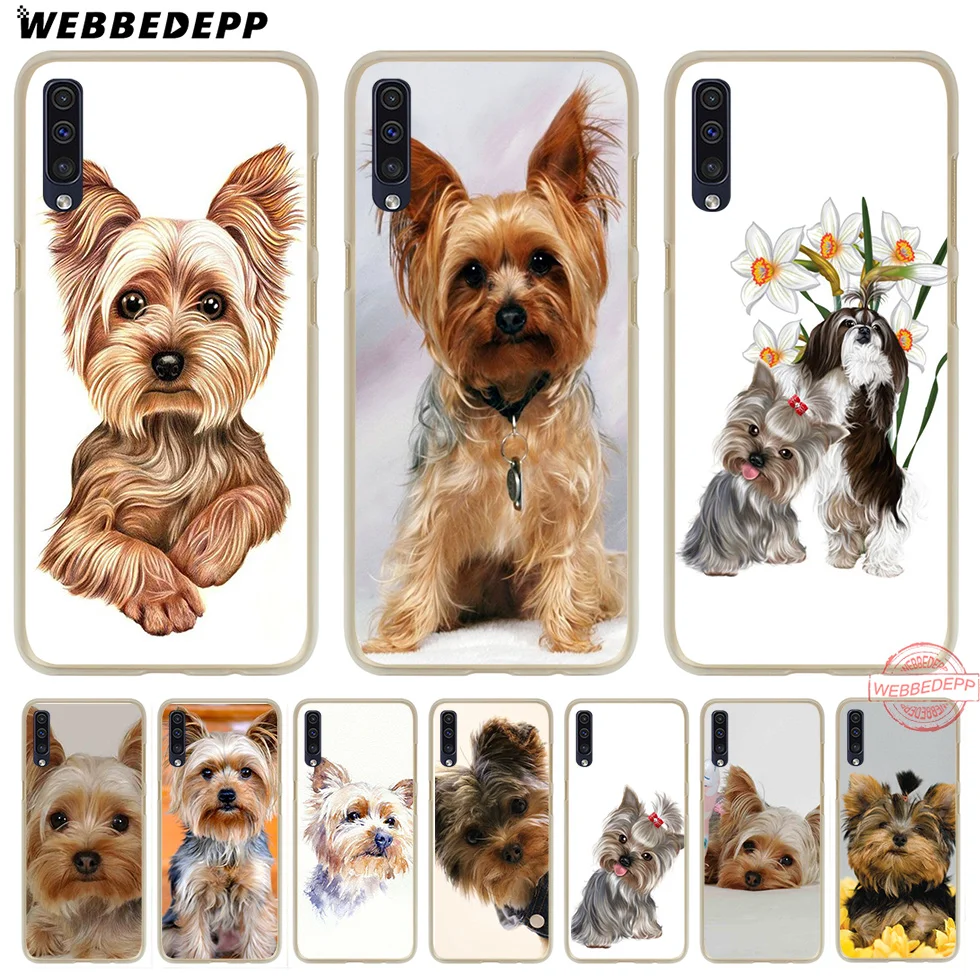 

WEBBEDEPP Yorkshire terrier dog puppy Hard Case for Samsung A50 A10s A20s A30s A40s A50s A60 A70 M10 M20 M30 M40