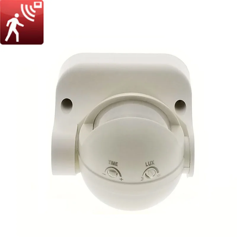 

High quality 110V 220V 180 Degree Outdoor IP44 Security PIR Infrared Motion Sensor Switch Movement Detector Max 8m