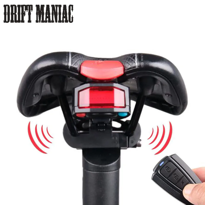 

Bicycle Rear Light + Anti-theft Alarm USB Rechargeable Wireless Remote Control LED Taillight Lamp Bike Finder Lantern Horn