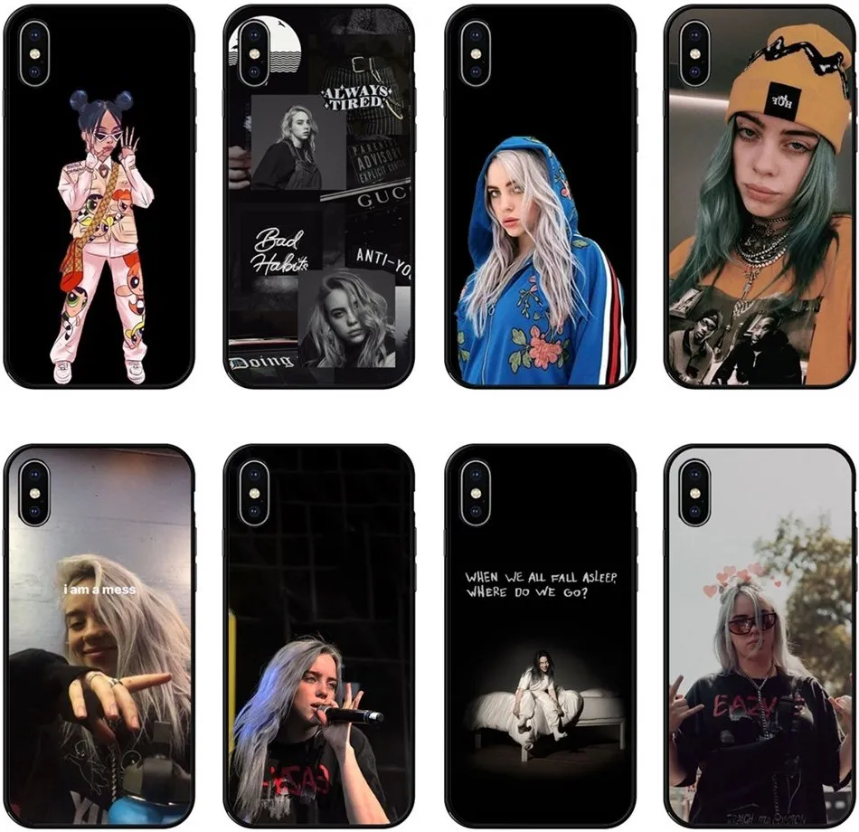 Billie eilish rainbow blohsh глаза океана Мягкий ТПУ силиконовый чехол для телефона iPhone XS MAX 5S