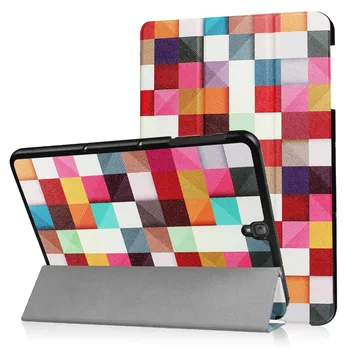 

Slim Magnet Print Leather Skin Shell Funda Capa Cover Case For Samsung Galaxy Tab S3 9.7 T820 T825 SM-T820 SM-T825 Tablet Coque