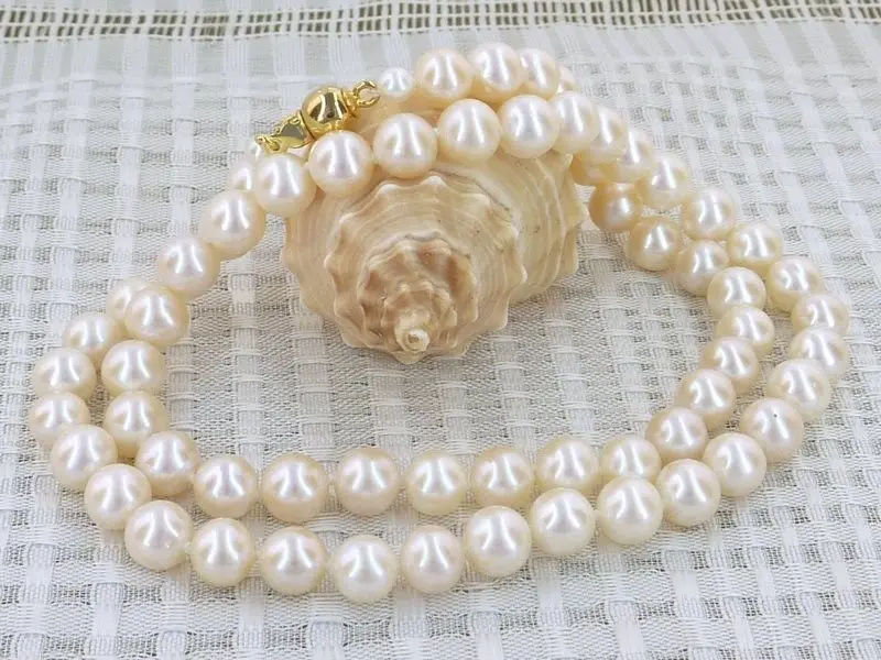 

shipping>>>>>>7mm aaa grade white akoya pearl necklace