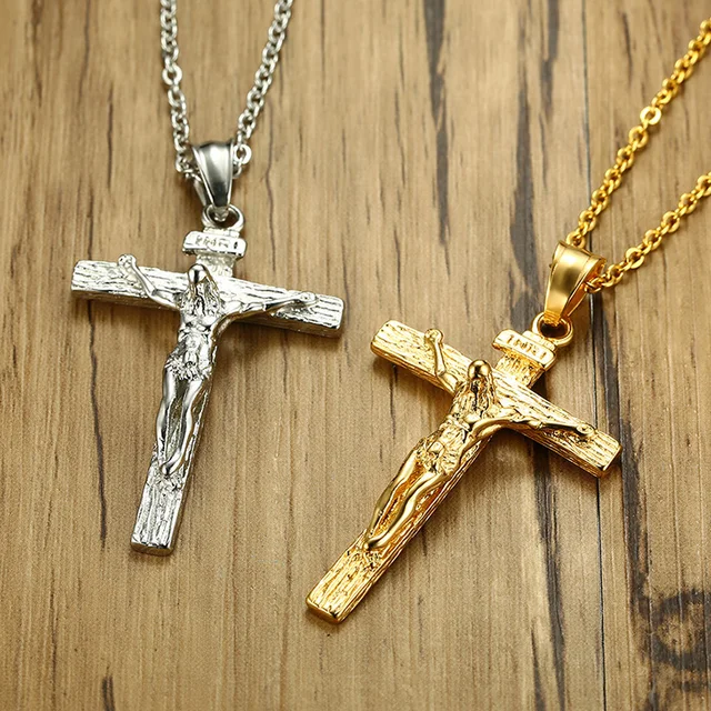 Buy Meaeguet Vintage Cross INRI Crucifix Jesus Pendant