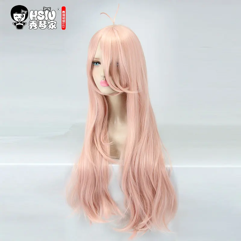  HSIU New Super DanganRonpa V3 Cosplay Wig Miu Iruma Costume Play Woman Adult Wigs Halloween Anime G