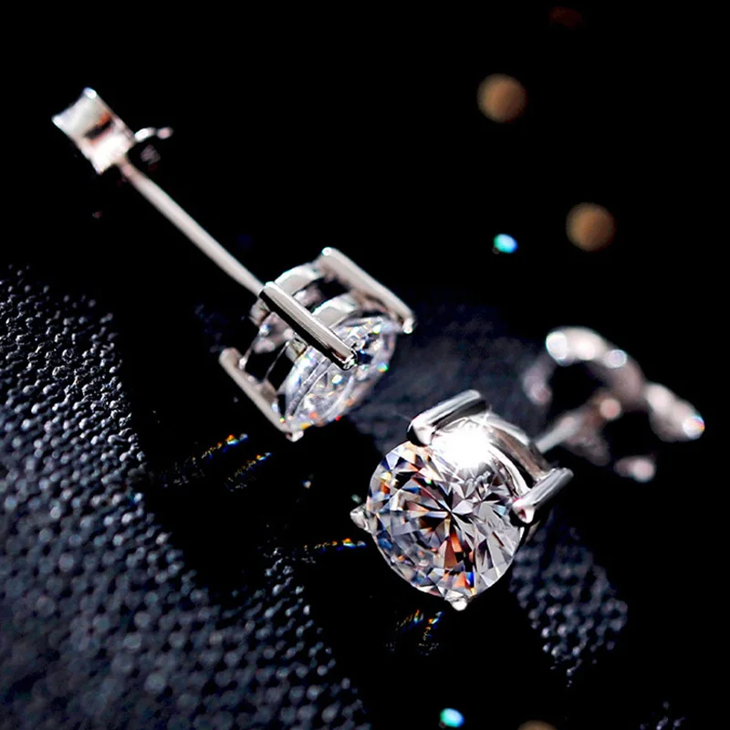 cubic zirconia stud earring 5mm size cute fancy stick cz classic jewelry bijouteria | Украшения и аксессуары