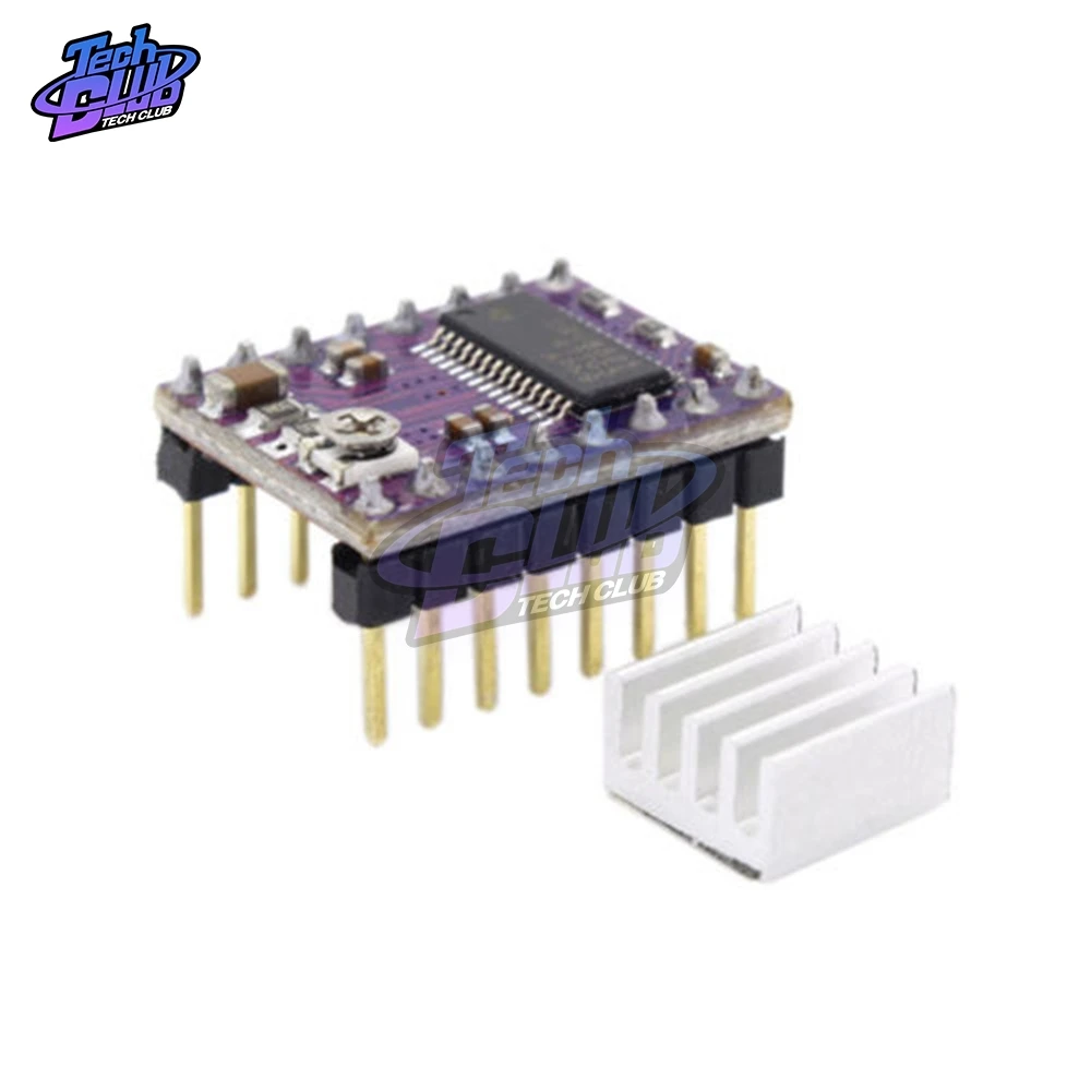 Запчасти для 3D принтера StepStick DRV8825 Драйвер шагового двигателя с теплоотводом Reprap 4