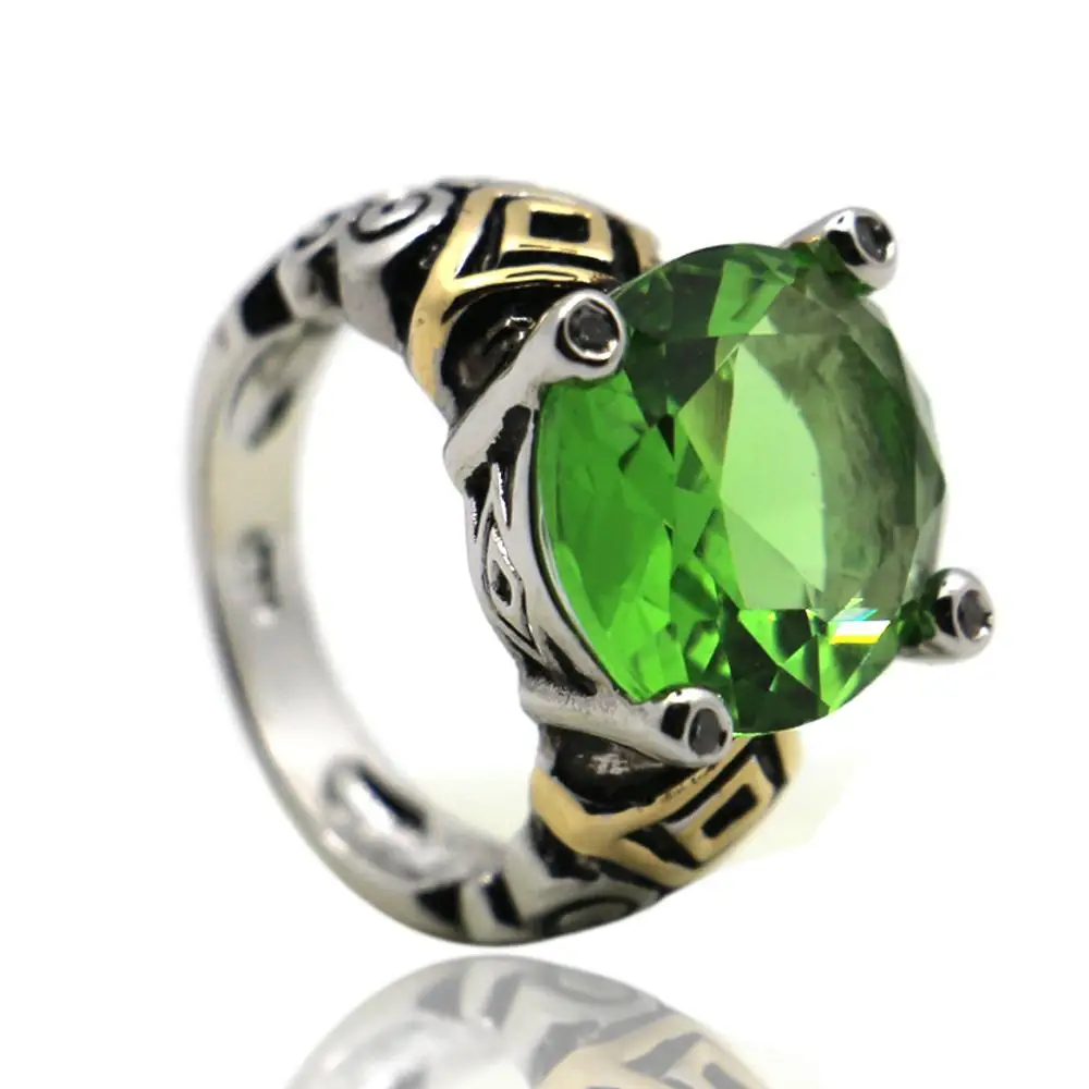 Кольцо Peridot из стерлингового серебра 925 пробы высокое качество модные ювелирные