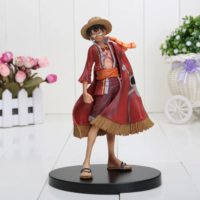Аниме One Piece Monkey D Luffy 17 см с накидкой 15-й юбилейный выпуск ПВХ экшн-фигурка