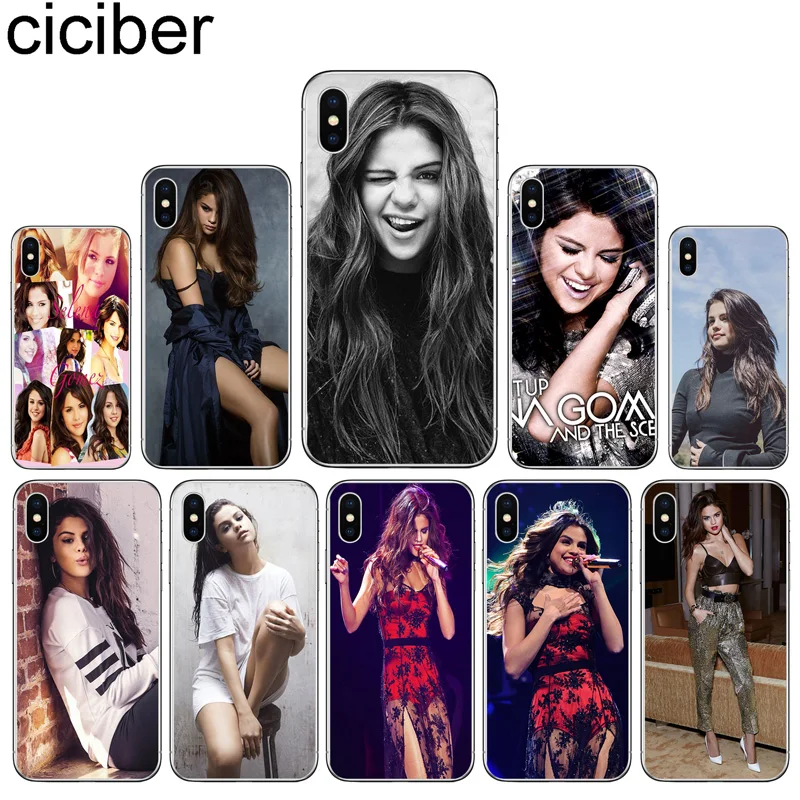 

ciciber Phone Case For iPhone 11 Pro Max X XR XS MAX Cover For iPhone 7 8 6 6s Plus 5s SE Soft TPU Silicone Actress Selena Gomez