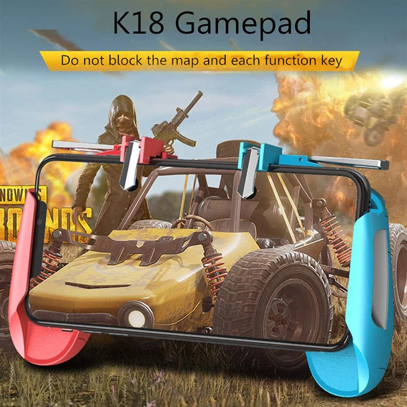 K18 PUBG мобильный игровой контроллер для Xiaomi IPhone samsung Android IOS телефонный джойстик игровой контроллер L1 R1 Бесплатный пожарный джойстик