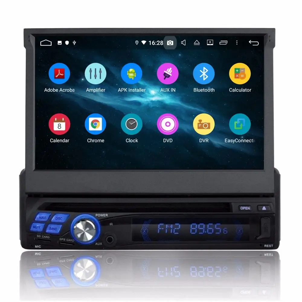 Flash Deal 4GB RAM Car Radio GPS Navigation Octa Core 1 din 7" Android 9.0 Car DVD Player WIFI Bluetooth 4.2 32GB ROM WIFI USB DVR OBD 1