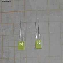 100 шт. желтые светоизлучающие диоды желтый цвет 2*5*7 квадратный светодиод