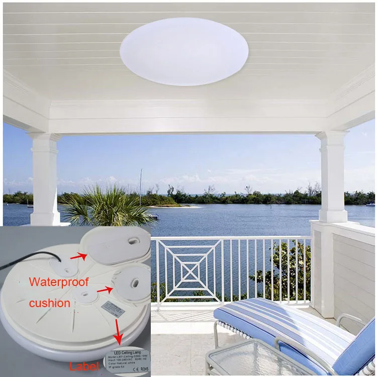 Lâmpada de Teto Sensor de Movimento Casa de Banho Superfície Impermeável Montado 85-265 v Luzes Modernas Corredor Luminárias Led Ip64 17 Lâmpada de teto led sensor de movimento