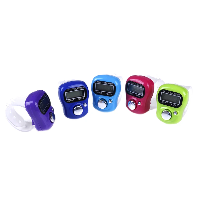 

Sewing Knitting Ring LCD Electronic Stitch Marker Manual Thumb Counter Row Finger Counter Sewing Tools Accessory