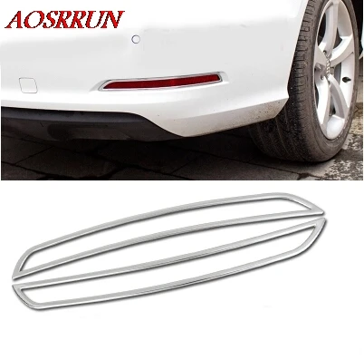 

Rear fog light frame steel trim strip sequins rear light decoration for audi A3 2014 2015 2016 sedan car accessories car-styling