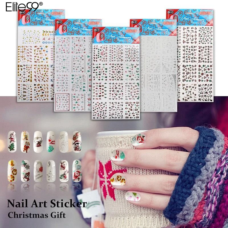 Elite99 Sticker For Nail Finger Large Size Stickers Paste Manicure 3D ...