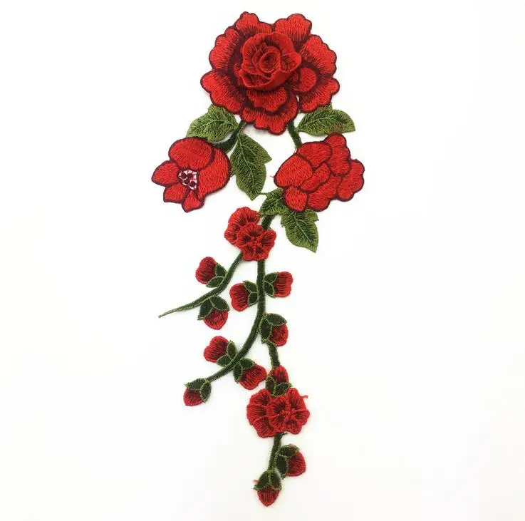 1 Piece 33*15cm Flower Embroidery Neckline Lace Appliques Trims Collar Sewing DIY Crafts | Дом и сад