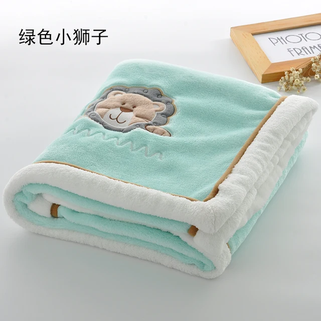 Double layer Weighted Blanket Thick Soft Throw Blanket on Sofa Bed