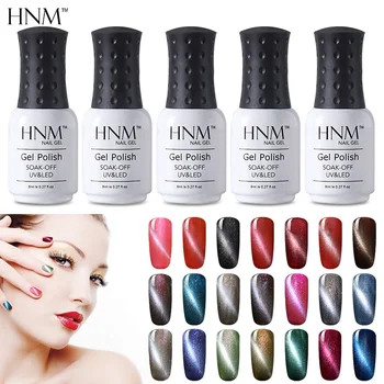 

HNM 75pcs/lot Magnetic Cat Eyes Gel Varnish DIY Nail Art Set Manicure Long Lasting Gelpolish Soak Off Vernis Semi Permanent Kits