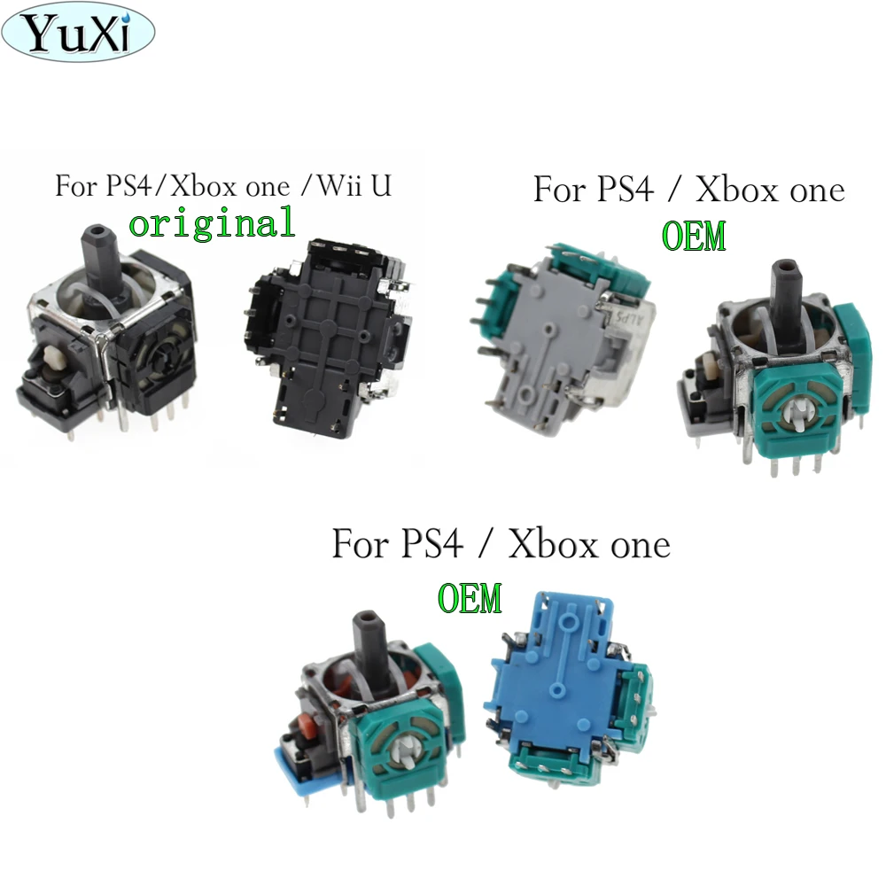 

YuXi 1 Pcs 3D Analog Axis 3D Joystick Module Potentiometer For Playstation 4 PS4 PS4 PRO Controller Repair Color