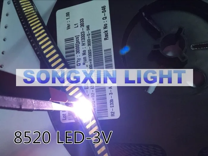 Для LG SMD 8520 светодиодный Innotek светодиодный Светодиодный Подсветка 0,5 Вт 8520 3V холодный белый 50-55LM ТВ Применение, 50 шт в наборе