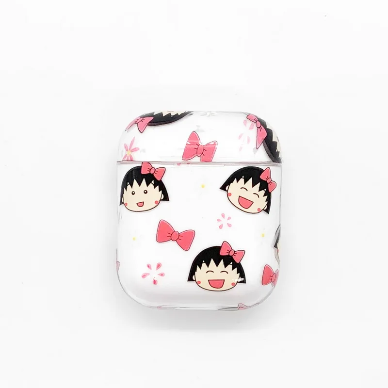 Maruko Прозрачный чехол для Airpods прекрасный сладкий японский девушка chibi идеальный дизайн для Apple Airpods2 Bluetooth наушники чехол - Цвет: cute girl