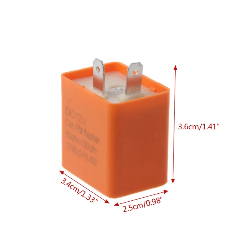 OOTDTY 12V 2 Pin МОТОЦИКЛ мигалка регулируемый светодиодный мигалка реле указатель поворота