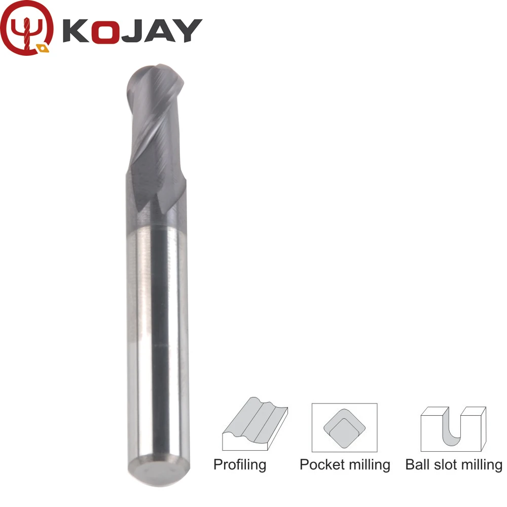 

R0.5-R3.0mm 2 flute solid carbid ball nose End Mill router bit milling cutter CNC tools