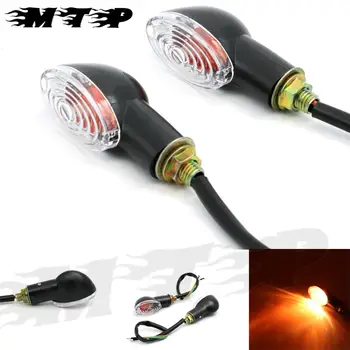 

Pair Universal Amber Bulb Motorcycle Front & Rear Turn Signals Light Indicator Mini for Cat Eyes for Honda