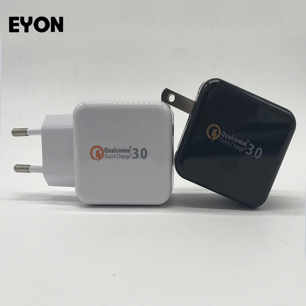 

EYON Quick Charge 3.0 18W USB Turbo Wall Fast Travel QC 3.0 Charger for Samsung S6 S7 Edge LG G5 Xiaomi Mi6 5S 5 Huawei P9 Plus