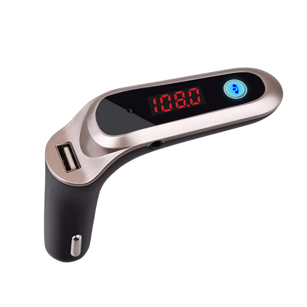

Car Charge USB TF Card Support Charger Wireless Bluetooth Car Kit LCD Hands-Free FM Transmitter For MP3 Music Player Mobile Phon