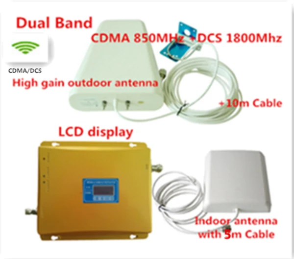LCD Display Dual Band CDMA 850MHz DCS 1800MHz Mobile font b Signal b font font