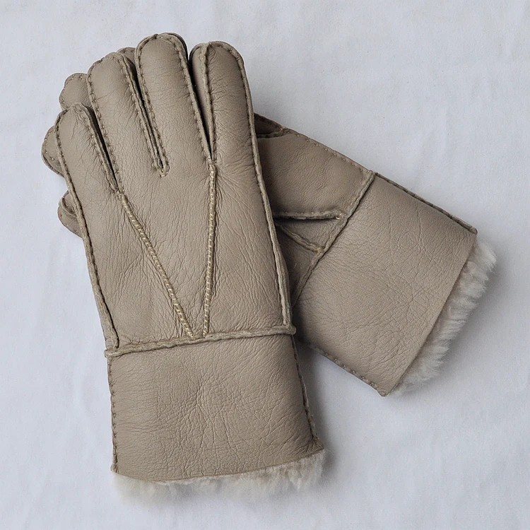 Free shipping 2pairs fashion male wool genuine leather sheep skin gloves warm protecting winter gloves four colors for selecting