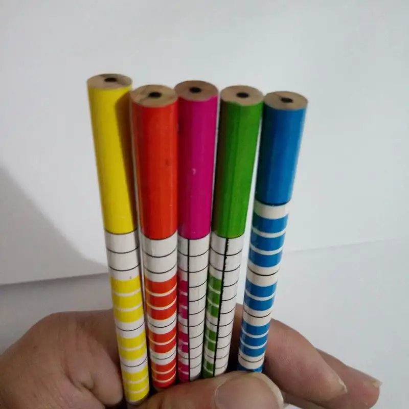 300PCS 음악 고음 음자리표 나무 연필 여러 가지 빛깔의 혼합