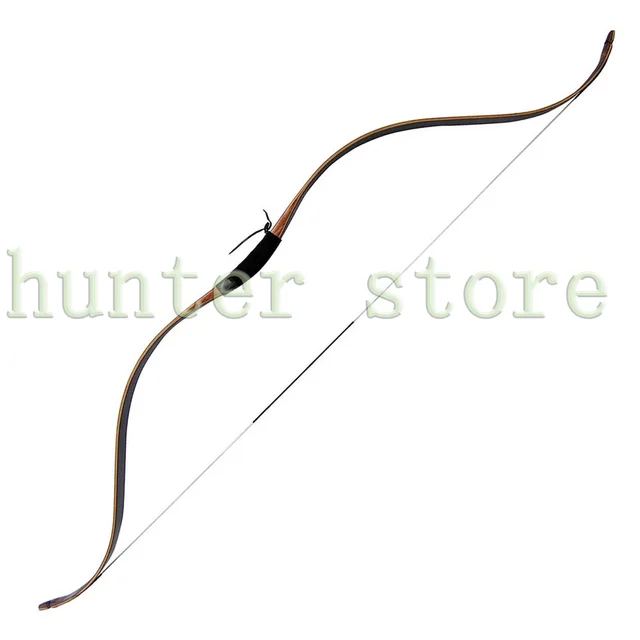 Cheap 40lbs 45lbs 50lbs Traditional Chinese Wooden Bamboo Recurve Bow 52'' Handmade Mongolian Archery Longbow for hunting and shooting