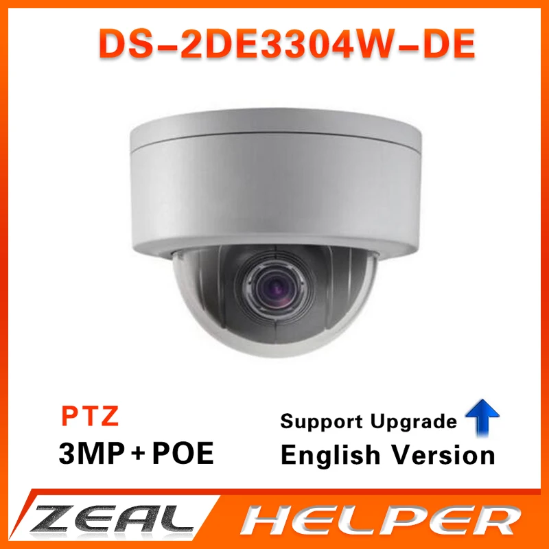 HIK Original English Version DS 2DE3304W DE Mini PTZ CCTV