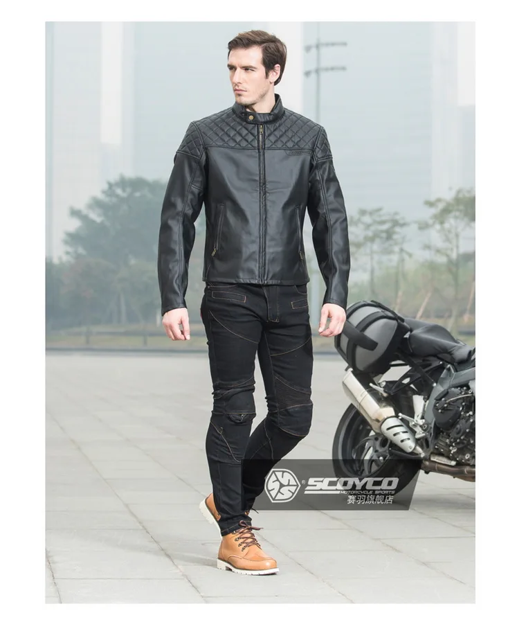 SCOYCO moto rcycle защитные кожаные куртки moto rbike Chaqueta moto Blouson moto Gears защита одежды винтажные куртки