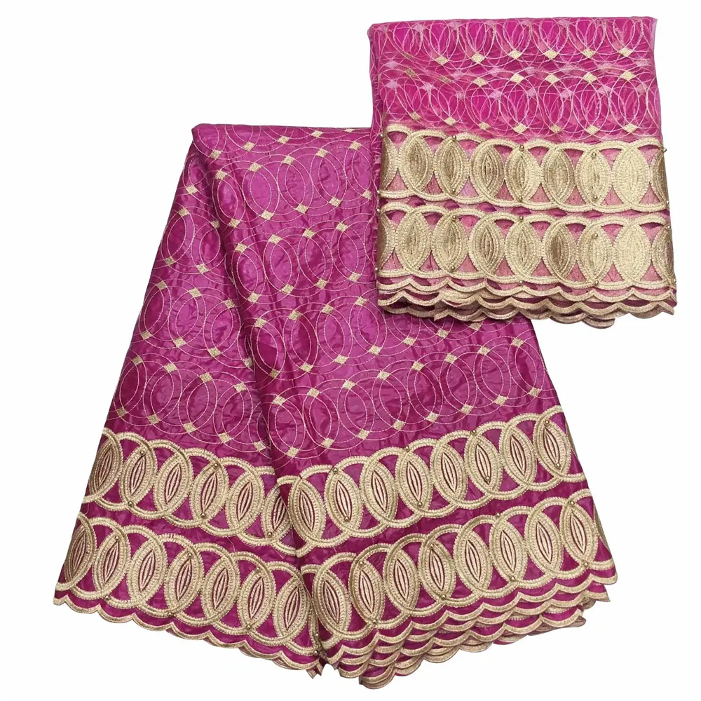 2018 Factory Bazin Riche Fabric Embroidered African Getzner For Men Or Women Cloth 5+2Yards JA28-2 | Дом и сад